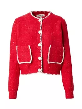 Кардиган Derhy Knit Cardigan, красный