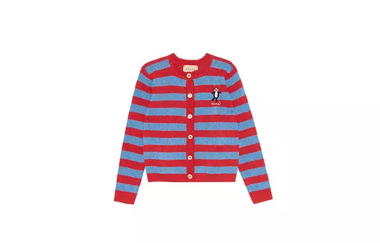 Кардиган детский Gucci, красный / синий