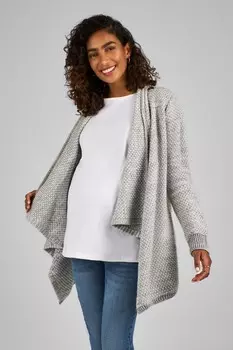 Кардиган для беременных и кормящих мам с драпировкой Jojo Maman Bb, серый