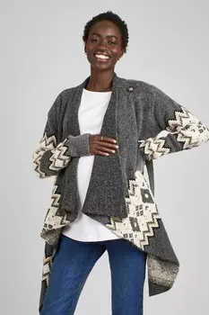 Кардиган для беременных с узором «фэр айл» Jojo Maman Bb, серый