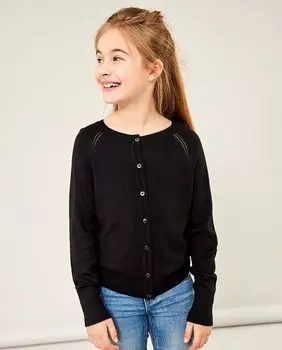 Кардиган для девочки name it, черный