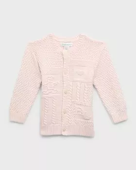 Кардиган для девочки с медведем интарсия, размер 3M-24M Ralph Lauren Childrenswear