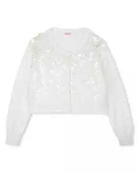 Кардиган для девочки с рюшами и блестками Billieblush, цвет Rosa