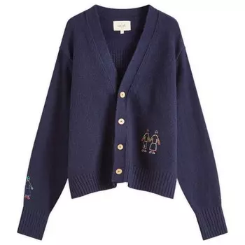 Кардиган для людей Folk, синий