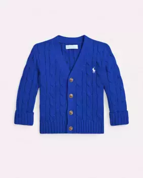 Кардиган для мальчика на пуговицах Polo Ralph Lauren, синий