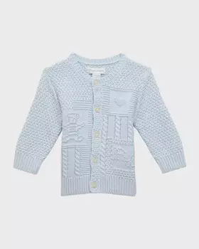 Кардиган для мальчика с интарсией и медведем, размер 3-24 мес. Ralph Lauren Childrenswear