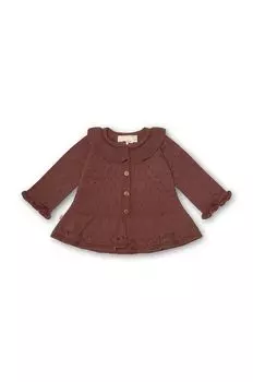 Кардиган для малышей из хлопка 022221 Кардиган из флиса 22221 That's mine, коричневый