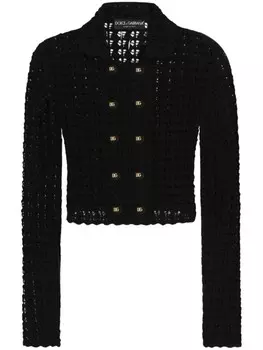 Кардиган Dolce & Gabbana крючком, черный