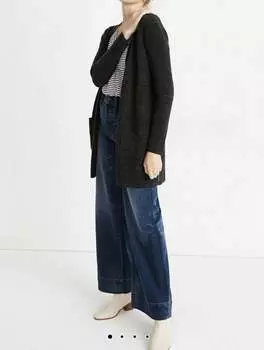 Кардиган Donegal Open Front в сером цвете Madewell, серый
