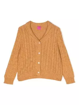 Кардиган Dorset фактурной вязки Cashmere in Love Kids, коричневый