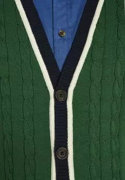 Кардиган DUKE THALEN Charles Colby, темно-зеленый