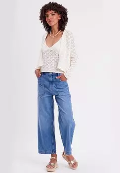 Кардиган Durchbrochene Cache Cache, кремовый