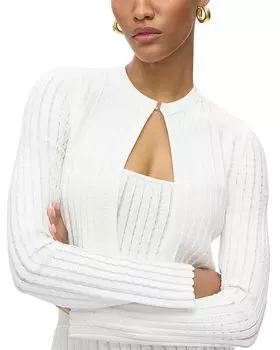 Кардиган Джорджина Herv Lger, белый