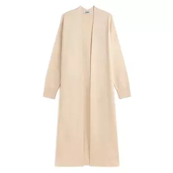 Кардиган Ecoalf Alerce long, бежевый