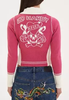 Кардиган Ed Hardy, розовый