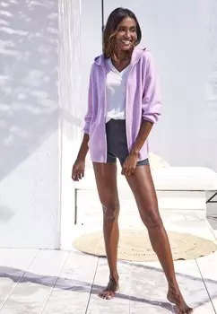 Кардиган Elbsand, светло-розовый