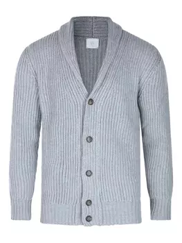 Кардиган Eleventy с шалевым воротником, серый