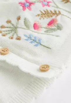 Кардиган Embroidered Regular Fit Next, белый