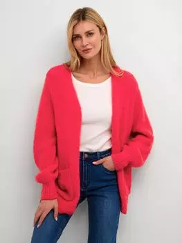 Кардиган Emily из смесовой шерсти KAFFE, виртуальный розовый