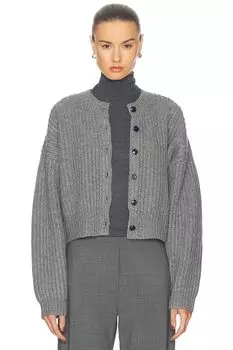 Кардиган Emma в рубчик LESET, цвет Grey Melange