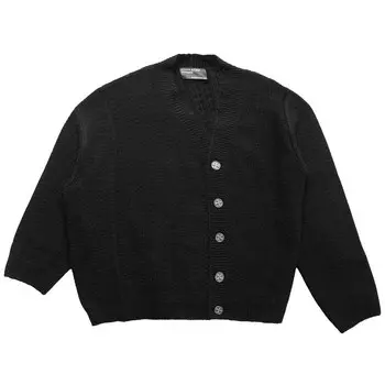 Кардиган Enfants Riches Dprims Asymmetrical Cable Knit Cardigan Black, черный