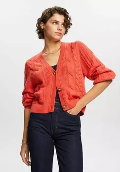 Кардиган Esprit, кораллово-красный