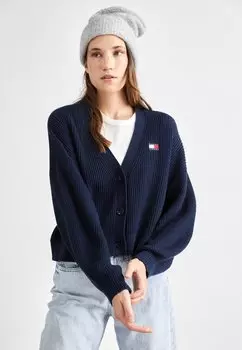 Кардиган ESSENTIAL BADGE Tommy Jeans, тёмно-синий