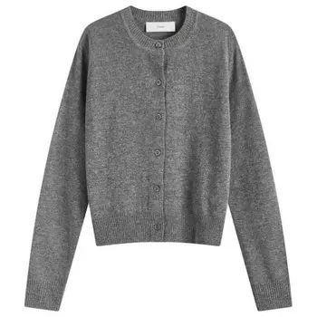 Кардиган Essential с круглым вырезом Dunst, серый