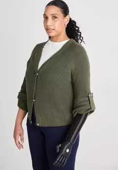 Кардиган Even&Odd, зеленый