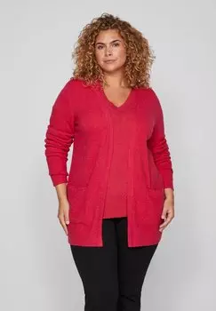 Кардиган EVOKED VILA VIRIL OPEN L/S, цвет love potion