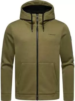 Кардиган fabian с капюшоном Ragwear, зеленый