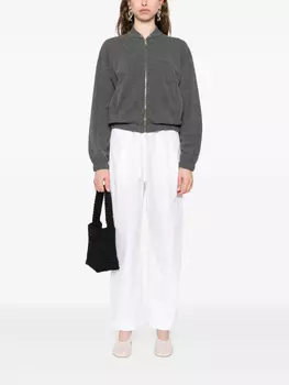 Кардиган Fabiana Filippi с застежкой-молнией спереди и пуговицами, серый