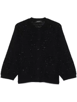 Кардиган Fabiana Filippi, украшенный пайетками, синий