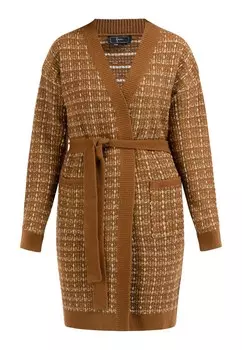 Кардиган faina Knit Cardigan, цвет Cognac