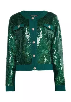 Кардиган faina Knit Cardigan Minya, цвет Emerald