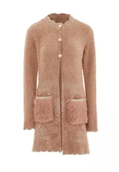 Кардиган faina, светло-розовый