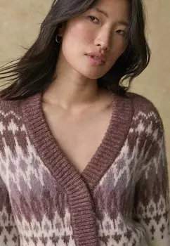 Кардиган FAIRISLE Next, фиолетовый