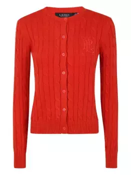 Кардиган фактурной вязки Lauren Ralph Lauren, красный