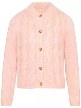 Кардиган фактурной вязки MAISON MARGIELA, розовый