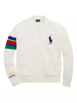 Кардиган фактурной вязки POLO RALPH LAUREN, белый