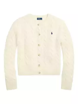 Кардиган фактурной вязки POLO RALPH LAUREN, нейтральный