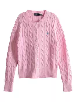 Кардиган фактурной вязки POLO RALPH LAUREN, розовый