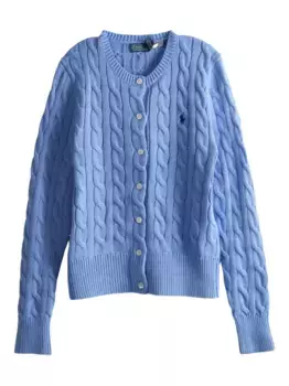 Кардиган фактурной вязки POLO RALPH LAUREN, синий