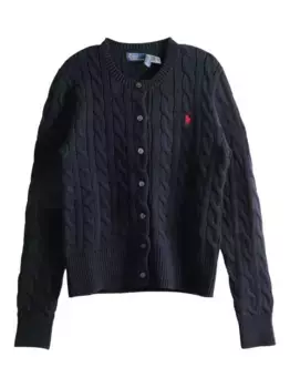 Кардиган фактурной вязки POLO RALPH LAUREN, синий