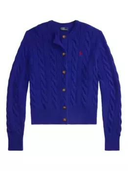 Кардиган фактурной вязки POLO RALPH LAUREN, синий