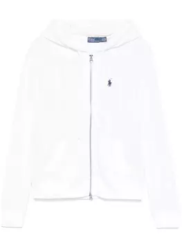 Кардиган фактурной вязки с капюшоном Polo Ralph Lauren, белый