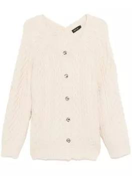 Кардиган фактурной вязки Tout a coup, нейтральный цвет