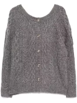 Кардиган фактурной вязки Tout a coup, серый
