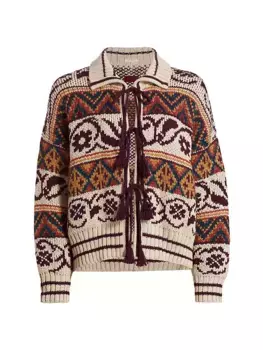 Кардиган Family Ties с геометрическим узором Mother, цвет head over boots