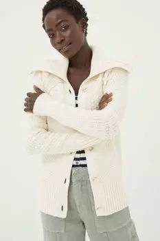 Кардиган Fatface Raya с воротником Fat Face, бежевый